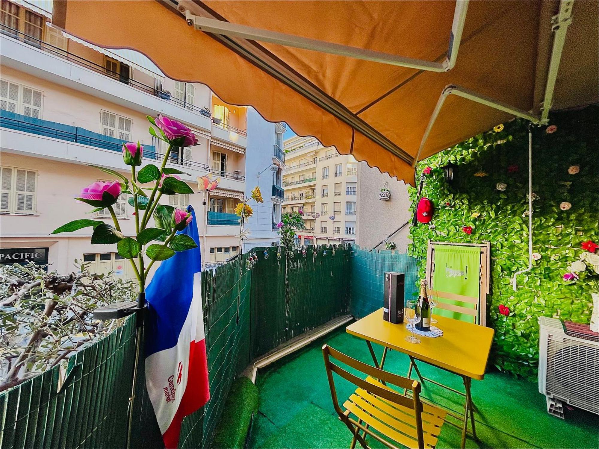 Confortable Studio A Nice Centre Cote Plage Bel Terrasse Paddle Exterior photo